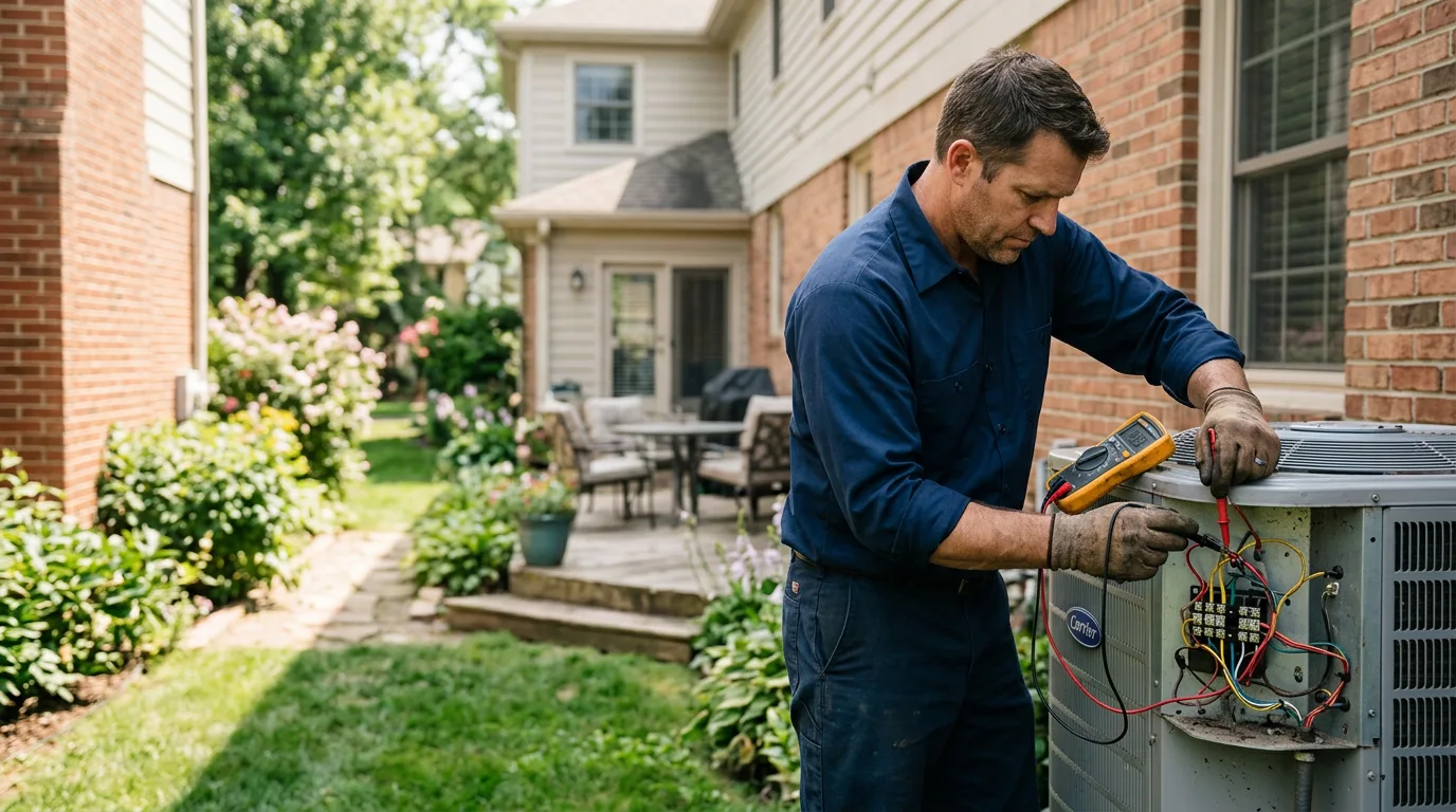 HVAC technician working near Peach Bottom, PA